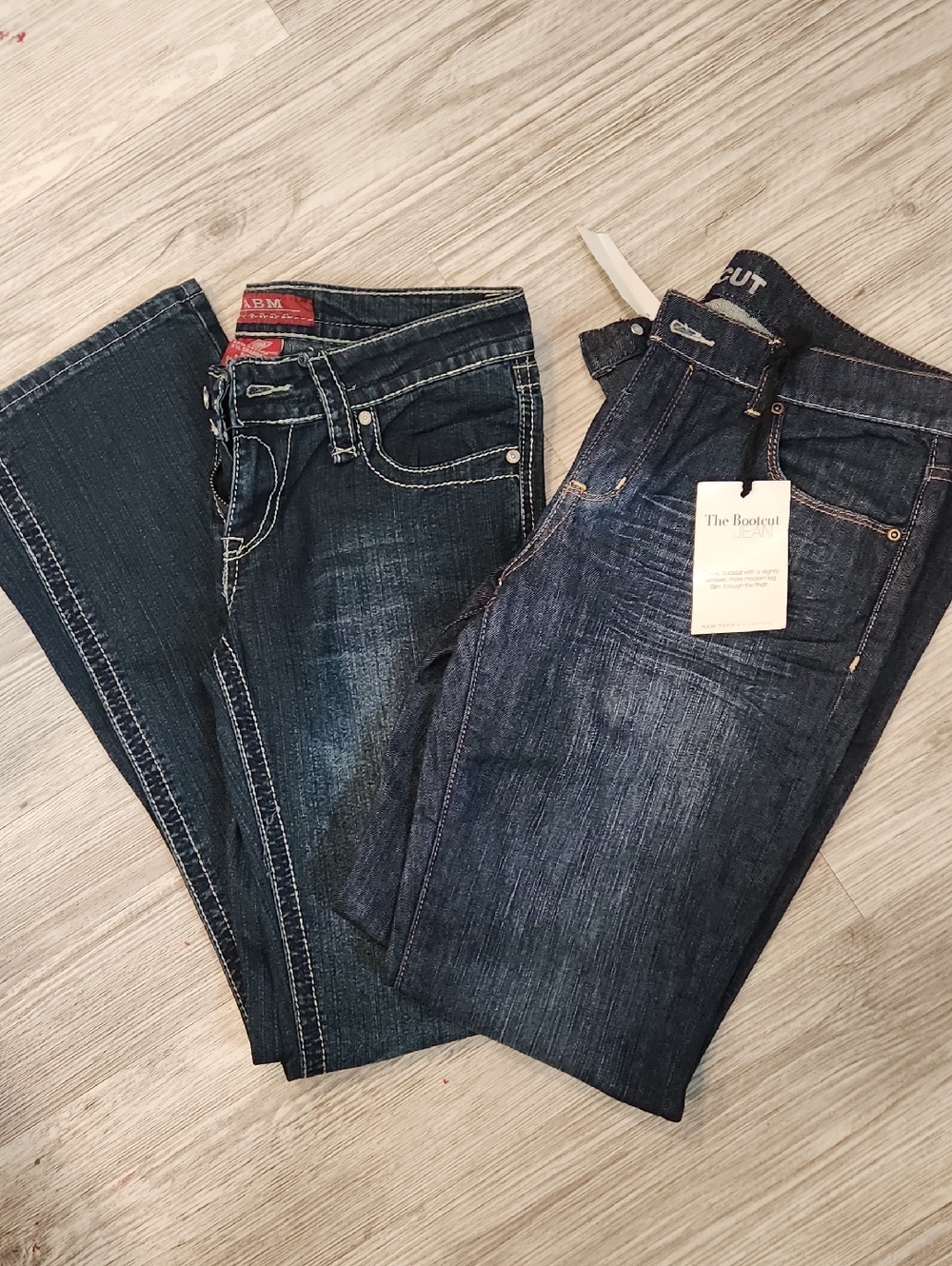 New York & Company Dark Blue Bootcut Jeans